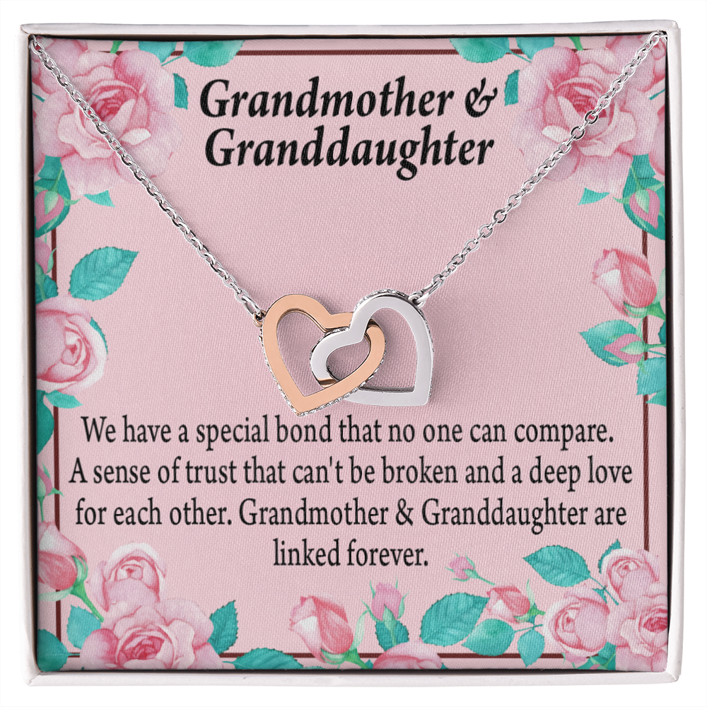 To Granddaughter Special Bond Necklace Inseparable Necklace-Express Your Love Gifts