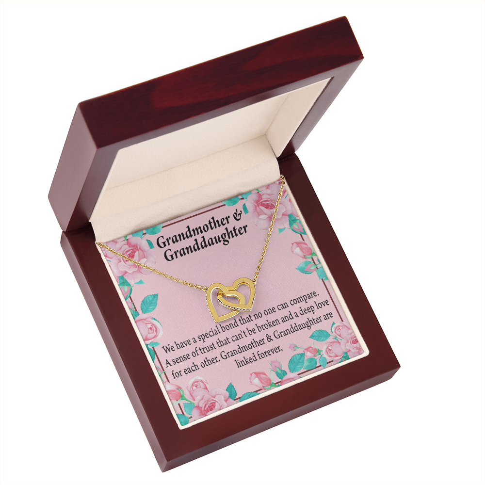 To Granddaughter Special Bond Necklace Inseparable Necklace-Express Your Love Gifts