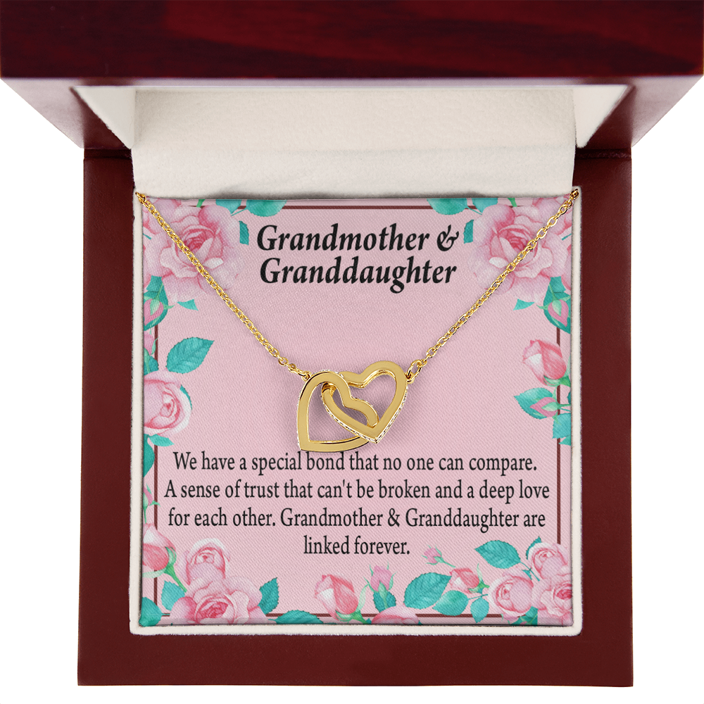 To Granddaughter Special Bond Necklace Inseparable Necklace-Express Your Love Gifts