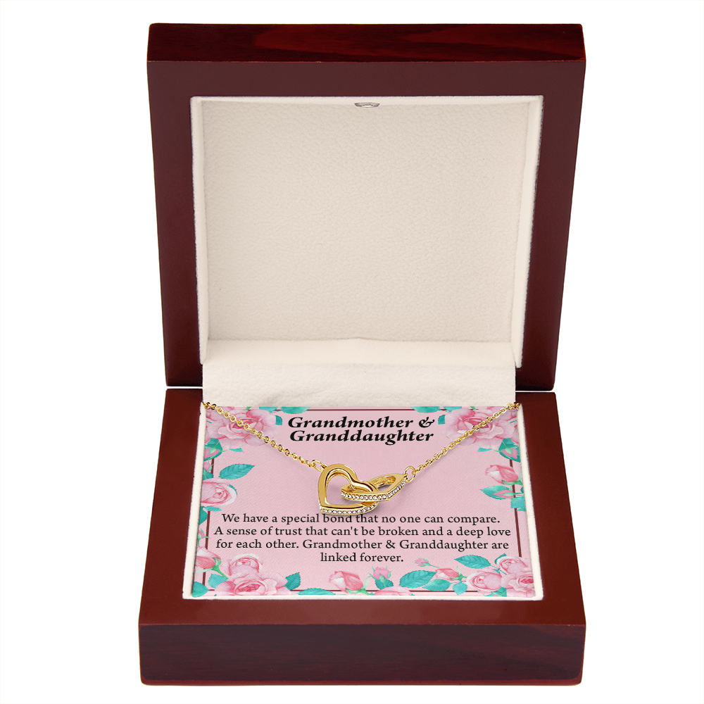 To Granddaughter Special Bond Necklace Inseparable Necklace-Express Your Love Gifts