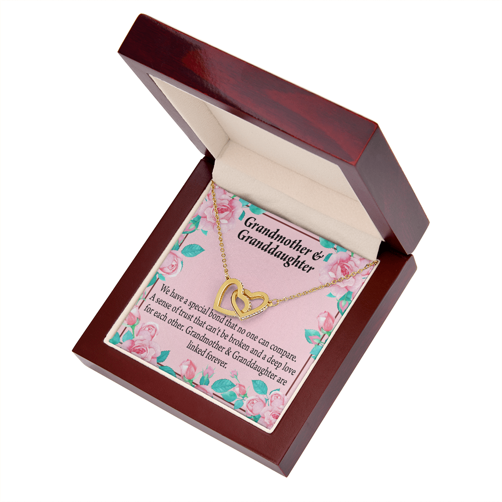 To Granddaughter Special Bond Necklace Inseparable Necklace-Express Your Love Gifts