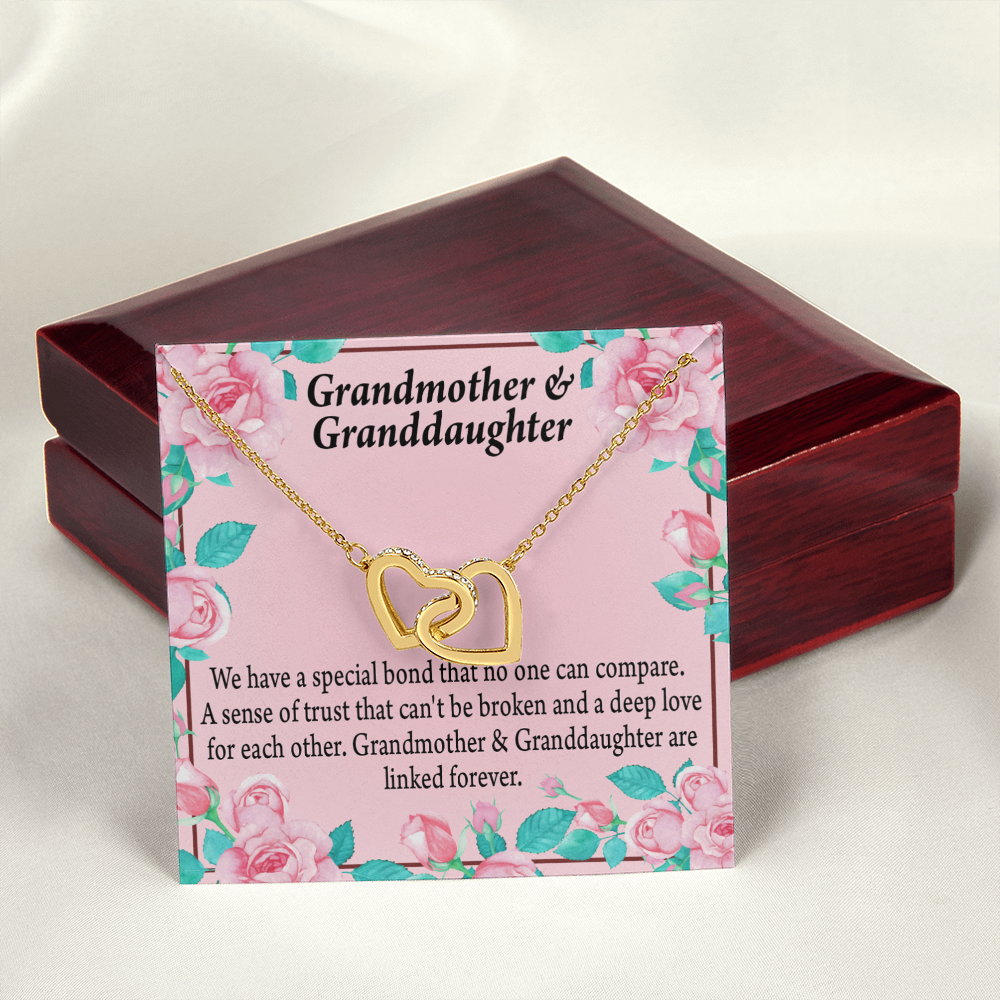 To Granddaughter Special Bond Necklace Inseparable Necklace-Express Your Love Gifts