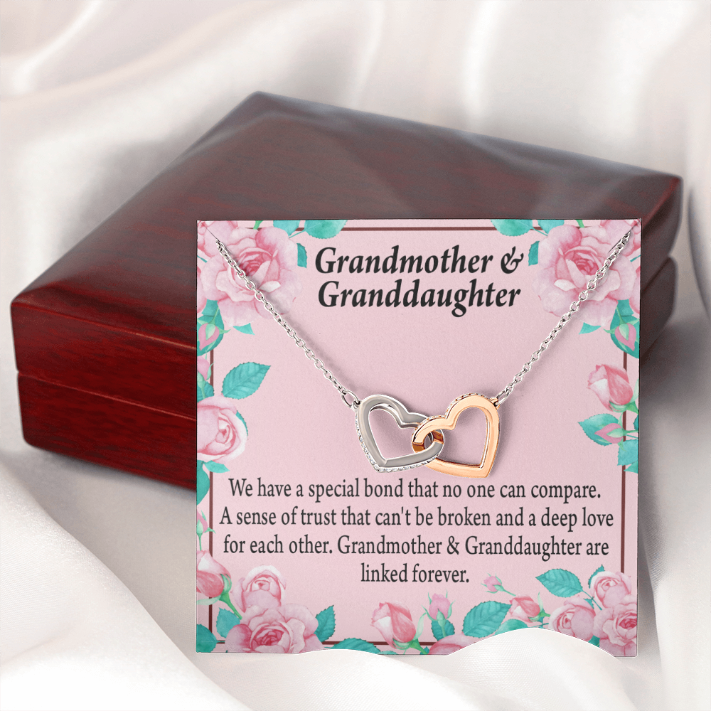 To Granddaughter Special Bond Necklace Inseparable Necklace-Express Your Love Gifts