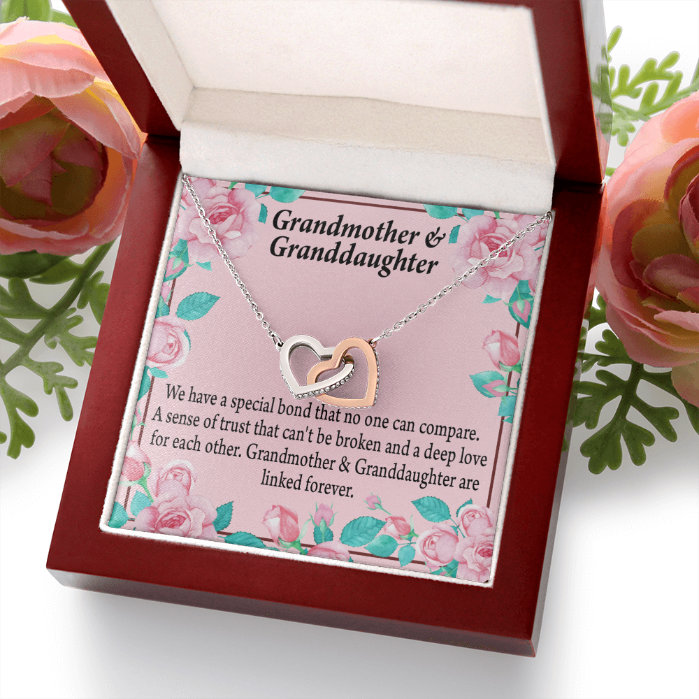 To Granddaughter Special Bond Necklace Inseparable Necklace-Express Your Love Gifts