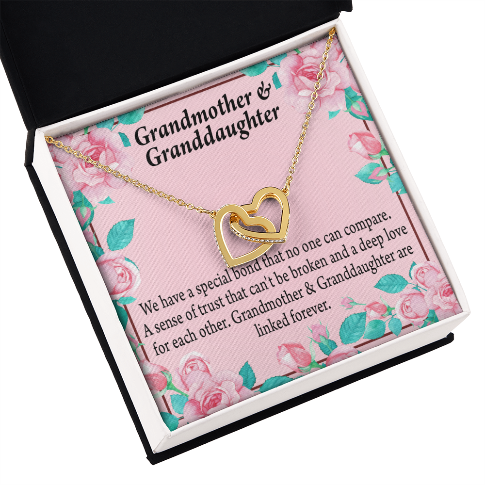 To Granddaughter Special Bond Necklace Inseparable Necklace-Express Your Love Gifts