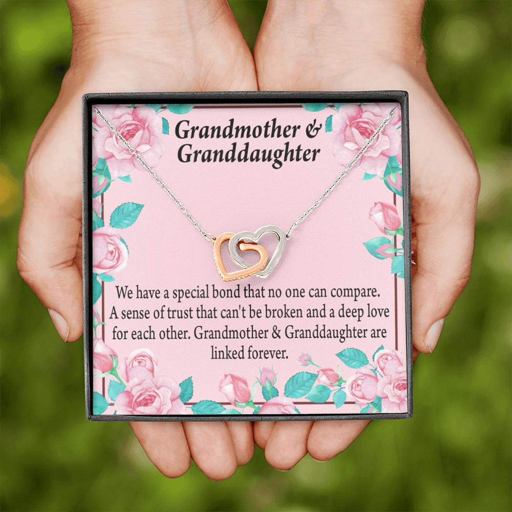 To Granddaughter Special Bond Necklace Inseparable Necklace-Express Your Love Gifts