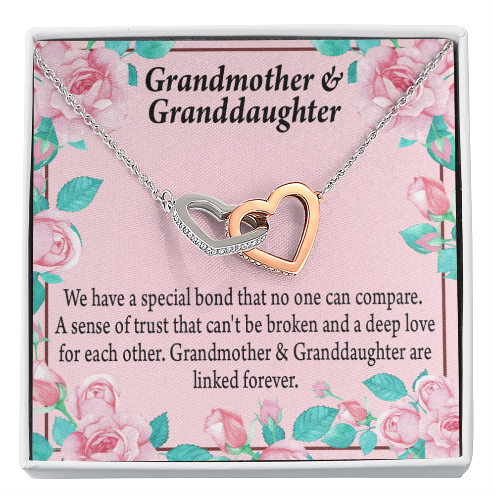 To Granddaughter Special Bond Necklace Inseparable Necklace-Express Your Love Gifts