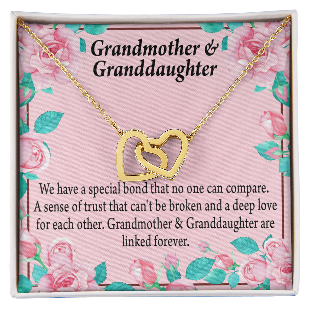 To Granddaughter Special Bond Necklace Inseparable Necklace-Express Your Love Gifts
