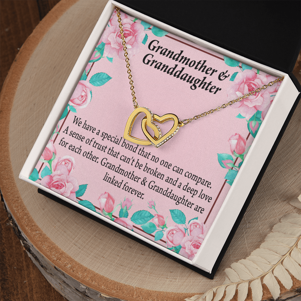 To Granddaughter Special Bond Necklace Inseparable Necklace-Express Your Love Gifts