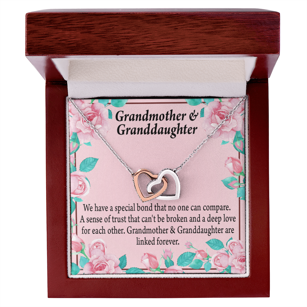 To Granddaughter Special Bond Necklace Inseparable Necklace-Express Your Love Gifts