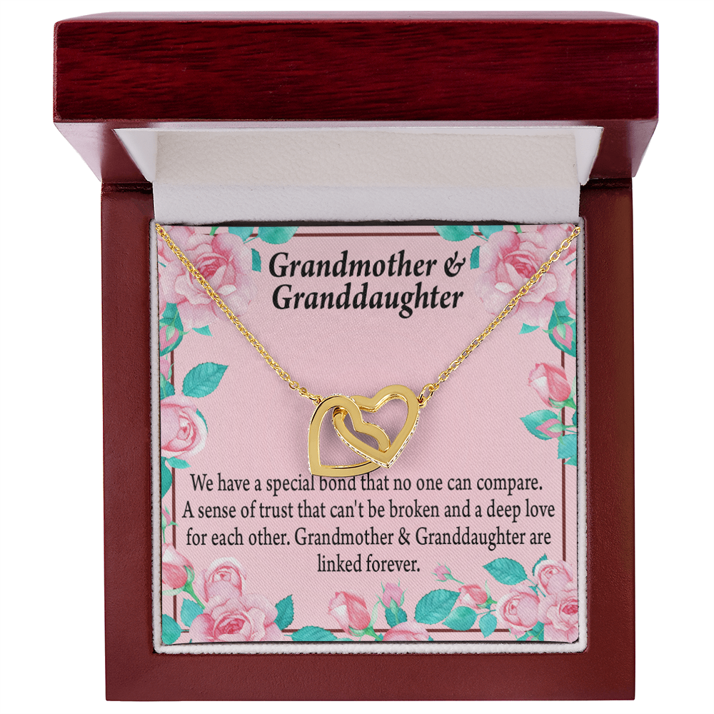 To Granddaughter Special Bond Necklace Inseparable Necklace-Express Your Love Gifts
