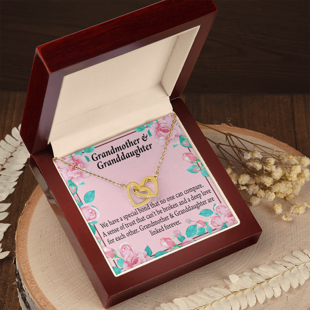To Granddaughter Special Bond Necklace Inseparable Necklace-Express Your Love Gifts