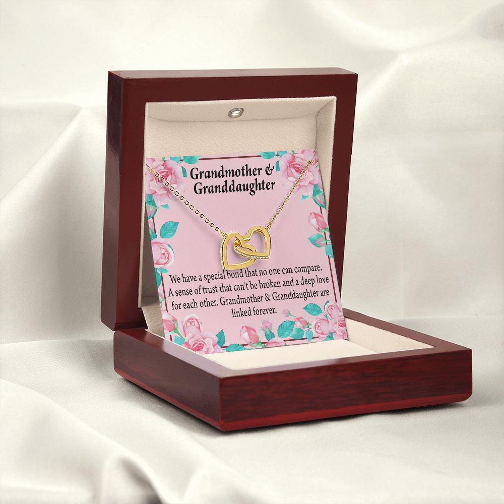 To Granddaughter Special Bond Necklace Inseparable Necklace-Express Your Love Gifts