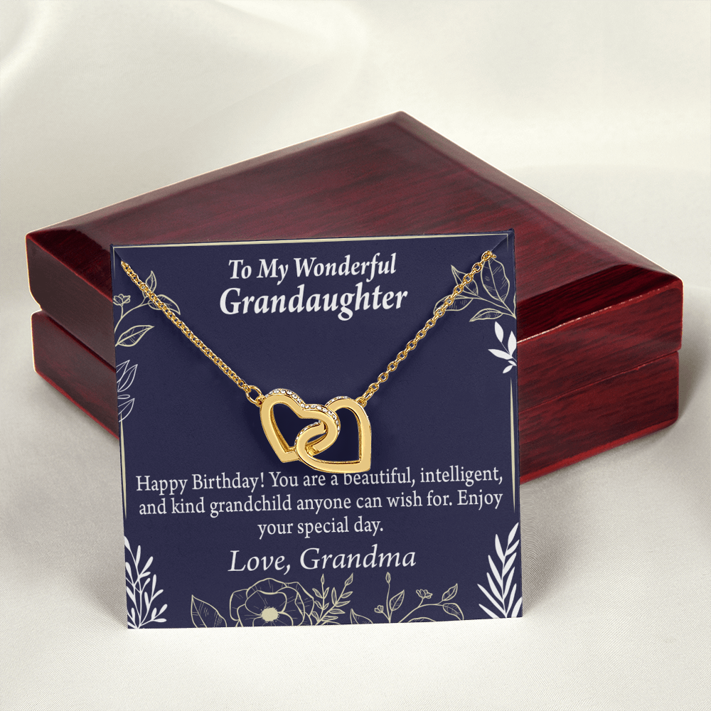 To Granddaughter Special Day Birthday Gift Inseparable Necklace-Express Your Love Gifts