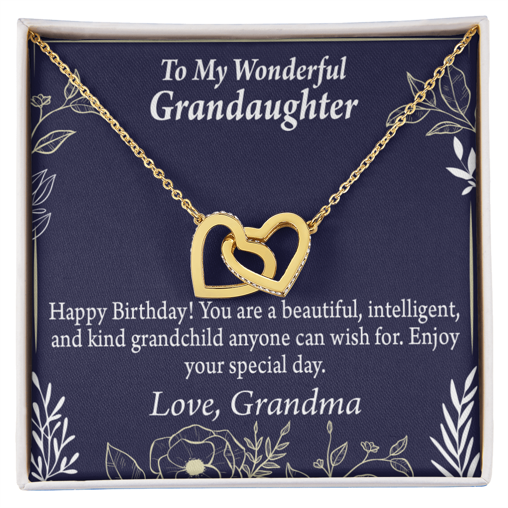 To Granddaughter Special Day Birthday Gift Inseparable Necklace-Express Your Love Gifts
