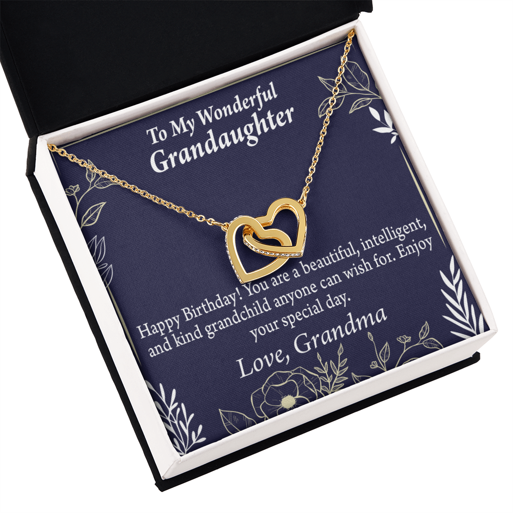 To Granddaughter Special Day Birthday Gift Inseparable Necklace-Express Your Love Gifts