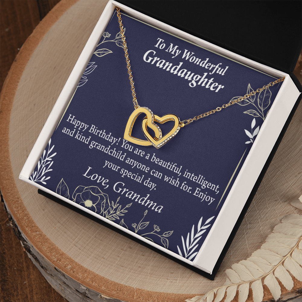To Granddaughter Special Day Birthday Gift Inseparable Necklace-Express Your Love Gifts