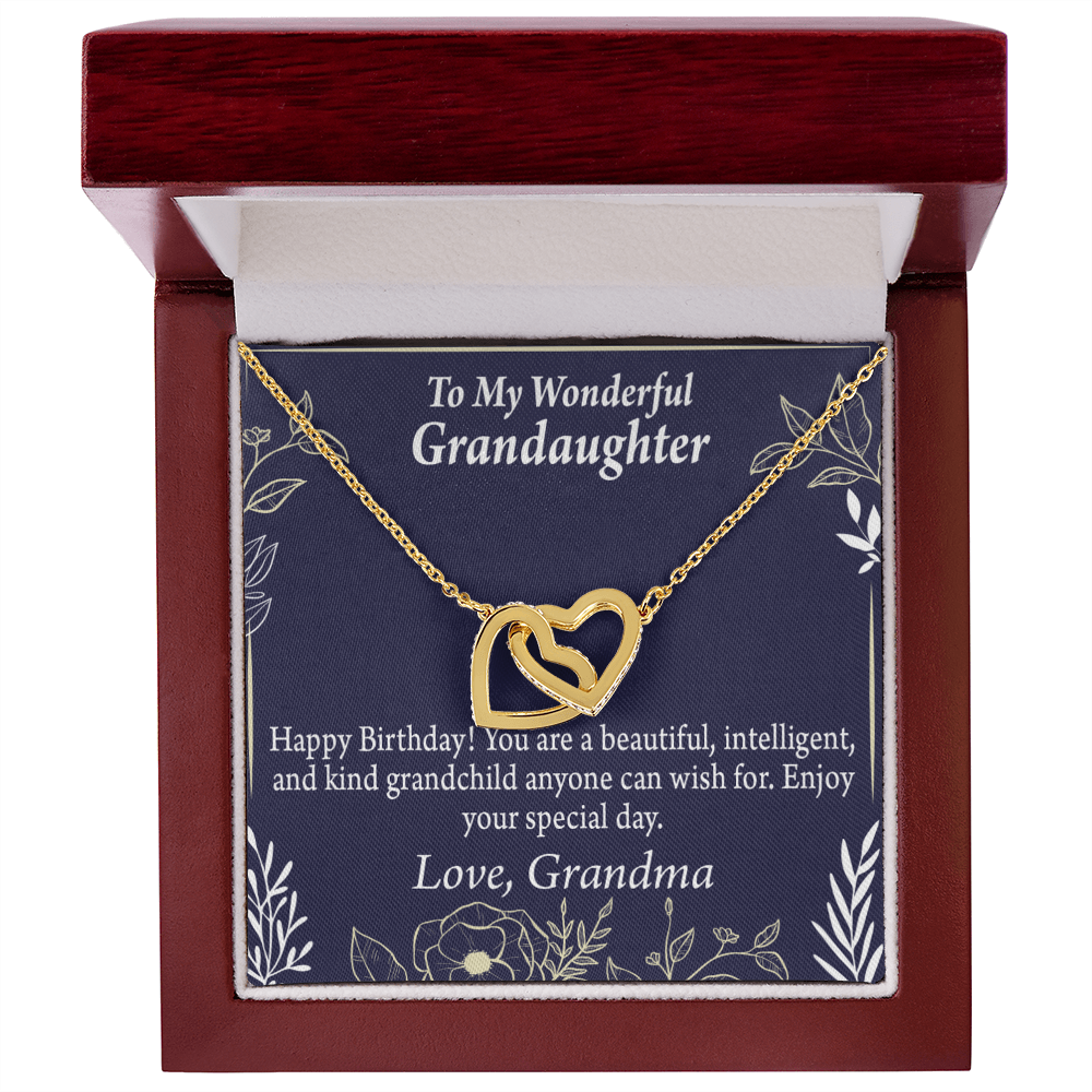 To Granddaughter Special Day Birthday Gift Inseparable Necklace-Express Your Love Gifts