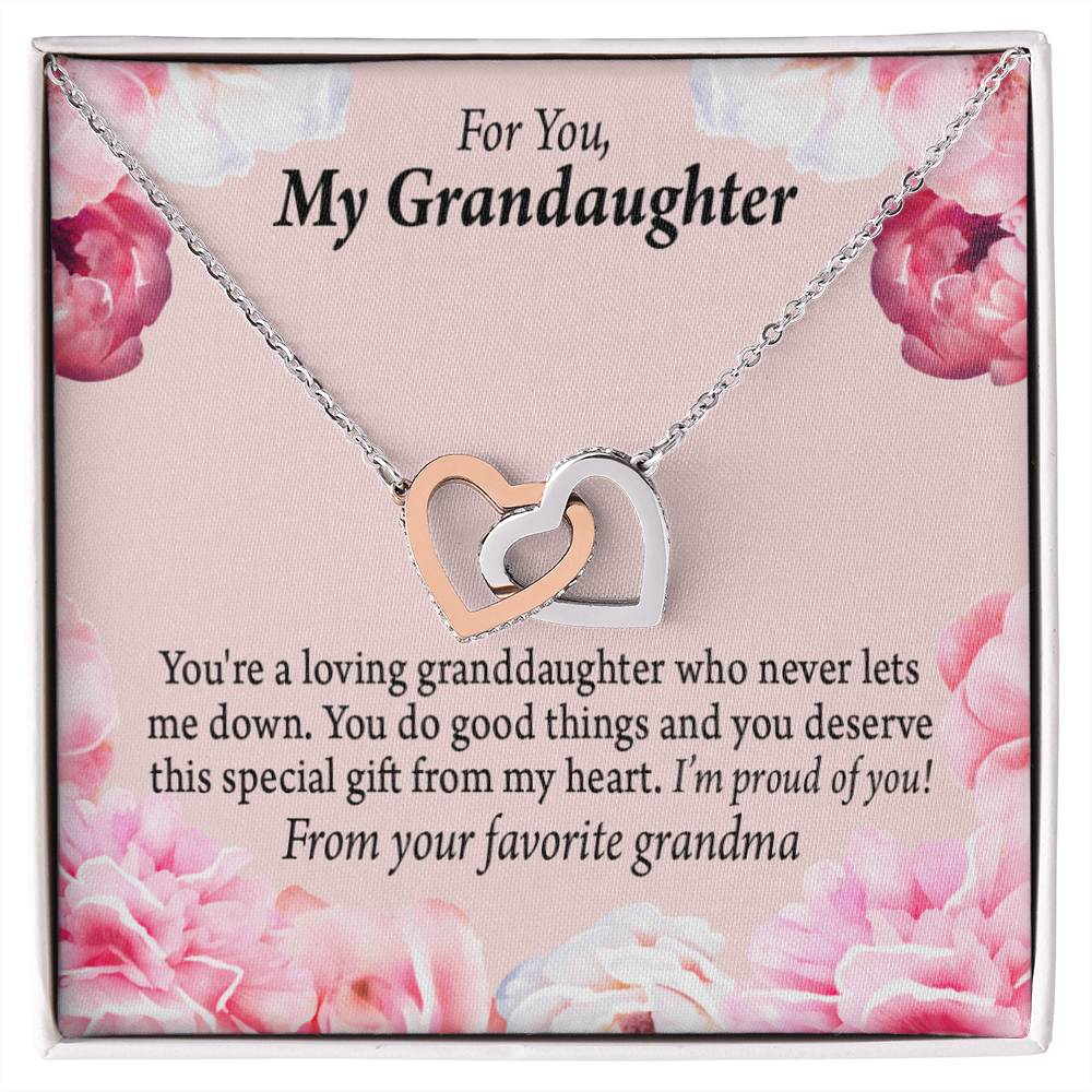 To Granddaughter Special Gift For Granddaughter Inseparable Necklace-Express Your Love Gifts