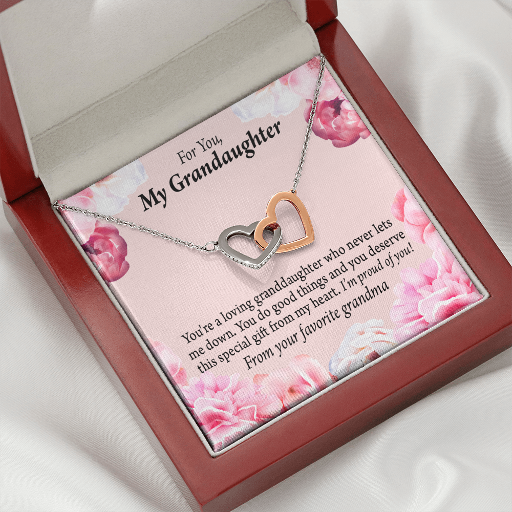 To Granddaughter Special Gift For Granddaughter Inseparable Necklace-Express Your Love Gifts
