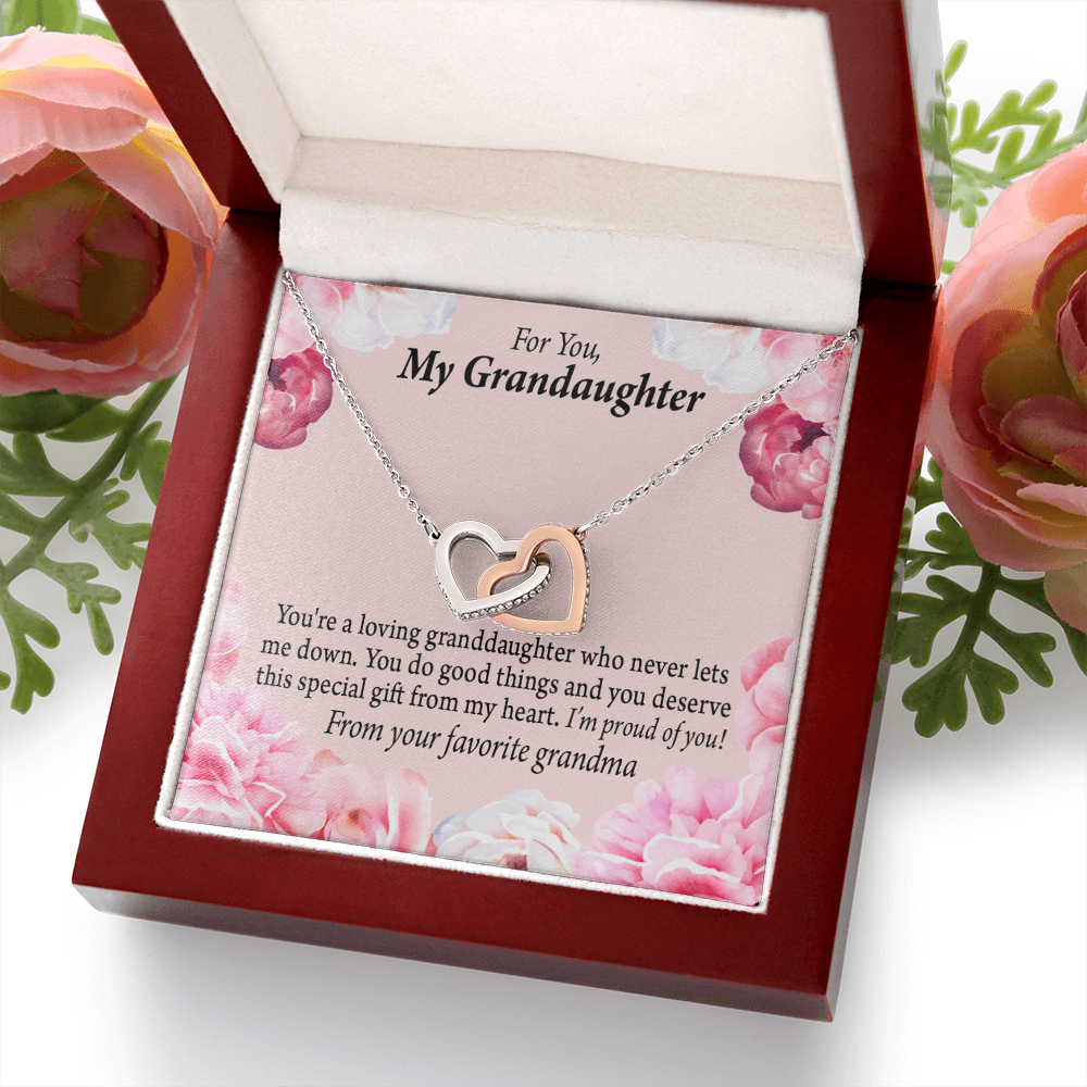 To Granddaughter Special Gift For Granddaughter Inseparable Necklace-Express Your Love Gifts