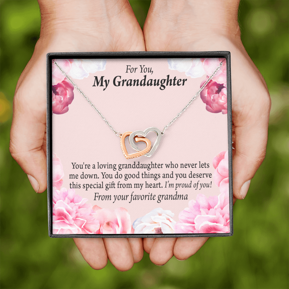 To Granddaughter Special Gift For Granddaughter Inseparable Necklace-Express Your Love Gifts