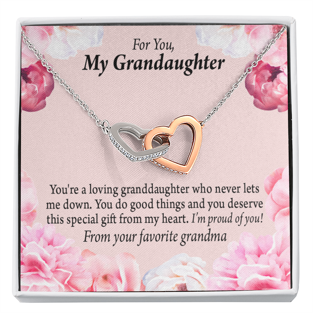 To Granddaughter Special Gift For Granddaughter Inseparable Necklace-Express Your Love Gifts