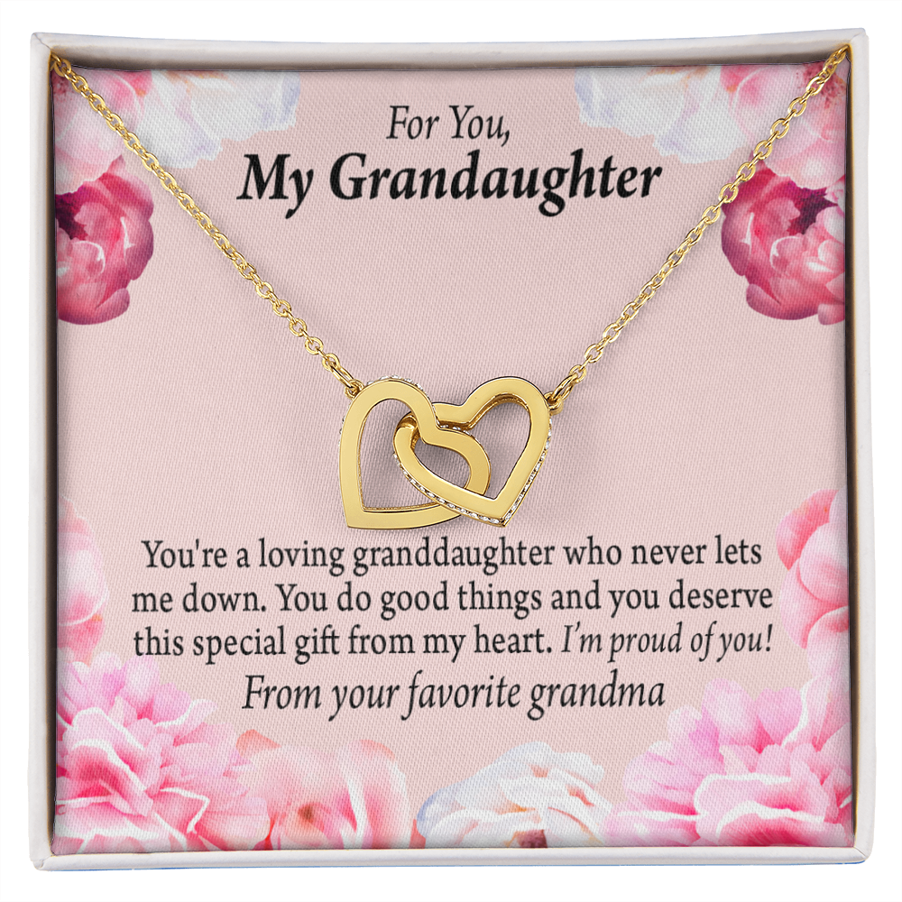 To Granddaughter Special Gift For Granddaughter Inseparable Necklace-Express Your Love Gifts