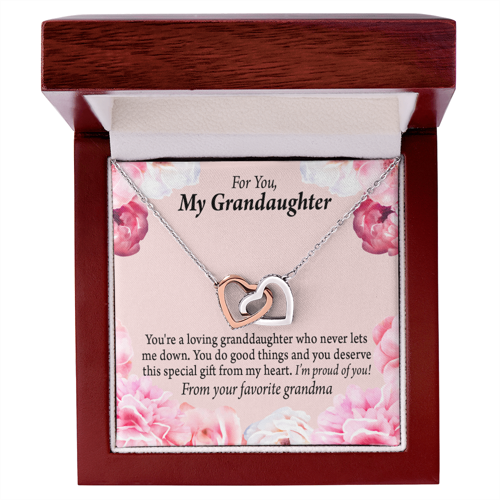 To Granddaughter Special Gift For Granddaughter Inseparable Necklace-Express Your Love Gifts