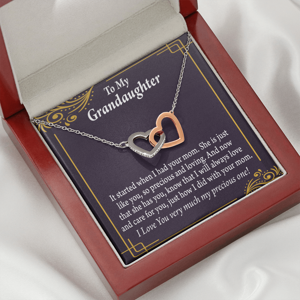To Granddaughter To Granddaughter From Grandma Generations Inseparable Necklace-Express Your Love Gifts
