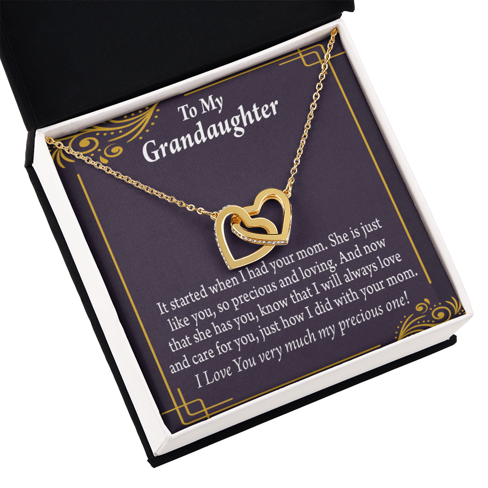 To Granddaughter To Granddaughter From Grandma Generations Inseparable Necklace-Express Your Love Gifts