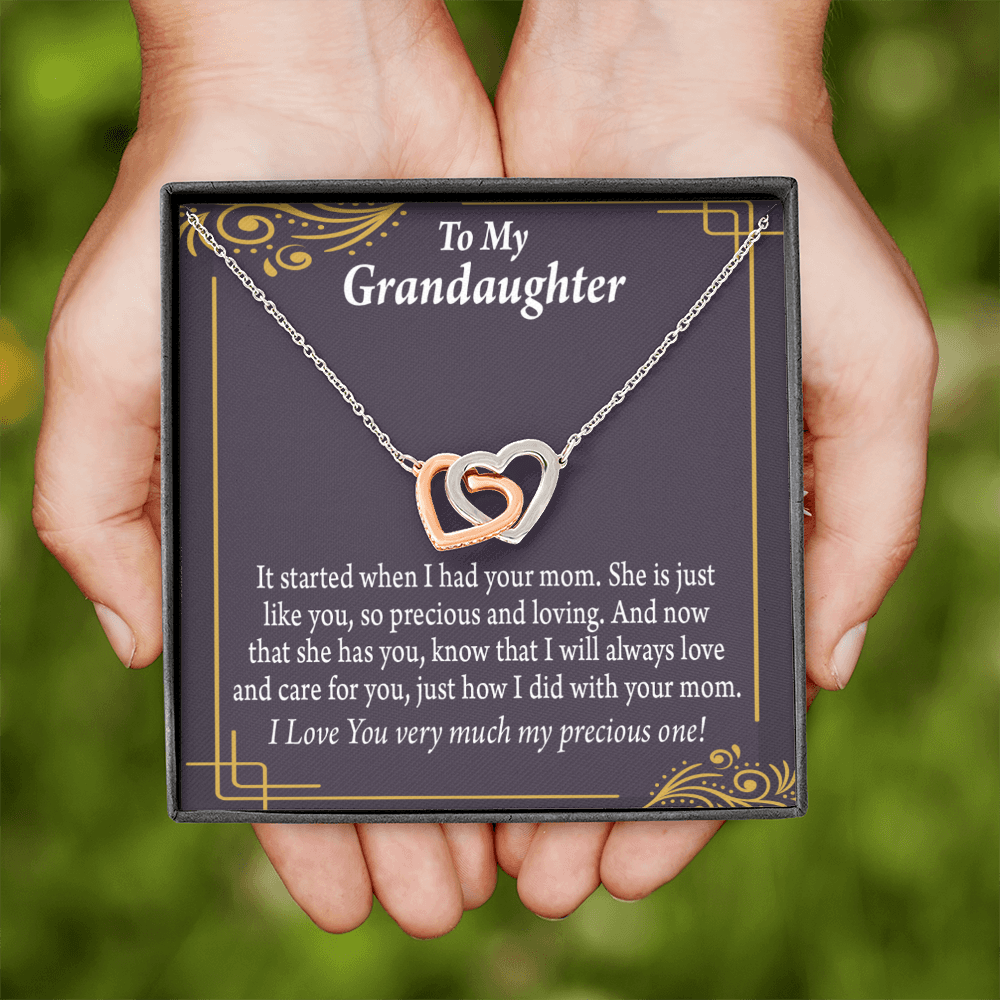To Granddaughter To Granddaughter From Grandma Generations Inseparable Necklace-Express Your Love Gifts