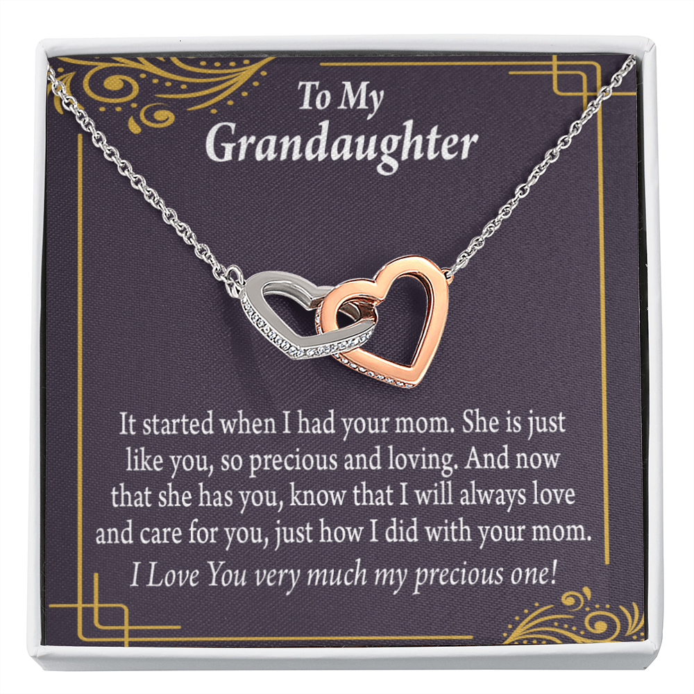To Granddaughter To Granddaughter From Grandma Generations Inseparable Necklace-Express Your Love Gifts