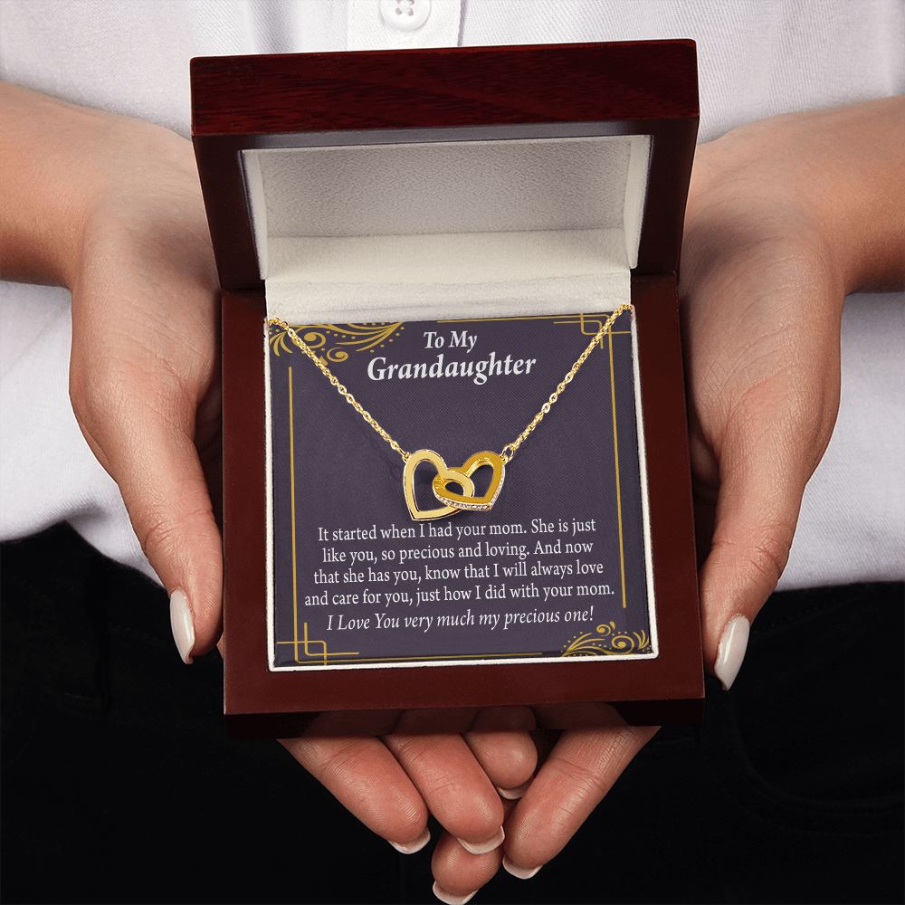 To Granddaughter To Granddaughter From Grandma Generations Inseparable Necklace-Express Your Love Gifts