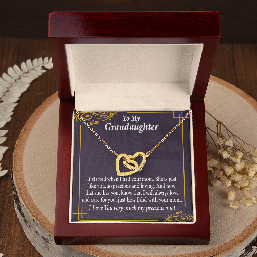 To Granddaughter To Granddaughter From Grandma Generations Inseparable Necklace-Express Your Love Gifts