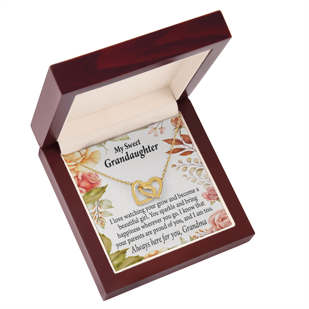 To Granddaughter We're Proud of You Granddaughter Necklace Inseparable Necklace-Express Your Love Gifts