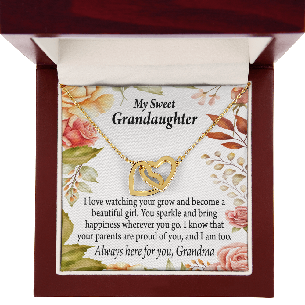 To Granddaughter We're Proud of You Granddaughter Necklace Inseparable Necklace-Express Your Love Gifts