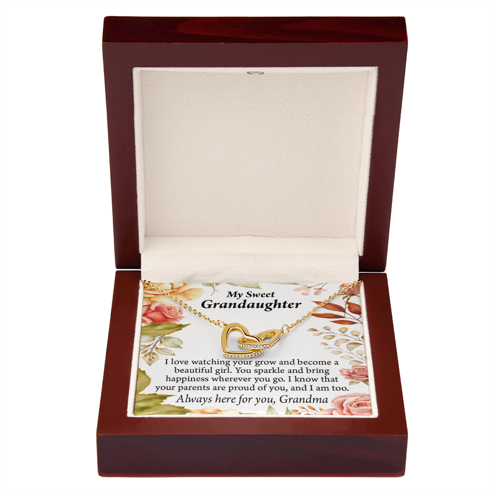 To Granddaughter We're Proud of You Granddaughter Necklace Inseparable Necklace-Express Your Love Gifts