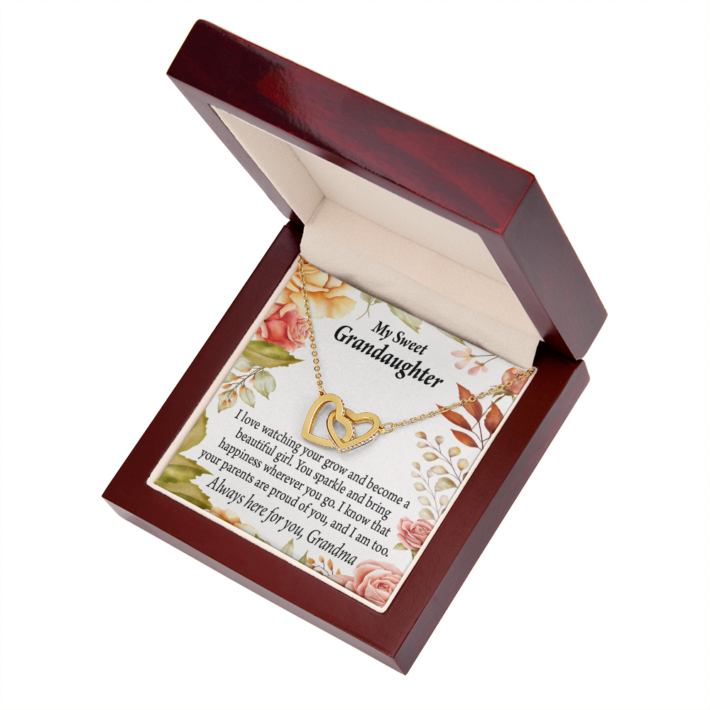 To Granddaughter We're Proud of You Granddaughter Necklace Inseparable Necklace-Express Your Love Gifts