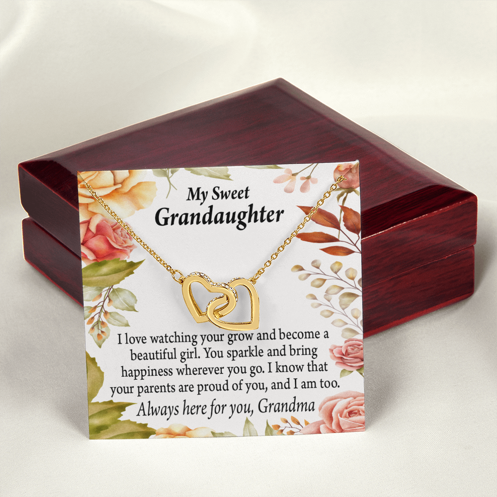 To Granddaughter We're Proud of You Granddaughter Necklace Inseparable Necklace-Express Your Love Gifts