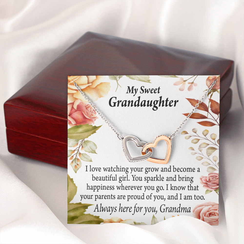 To Granddaughter We're Proud of You Granddaughter Necklace Inseparable Necklace-Express Your Love Gifts