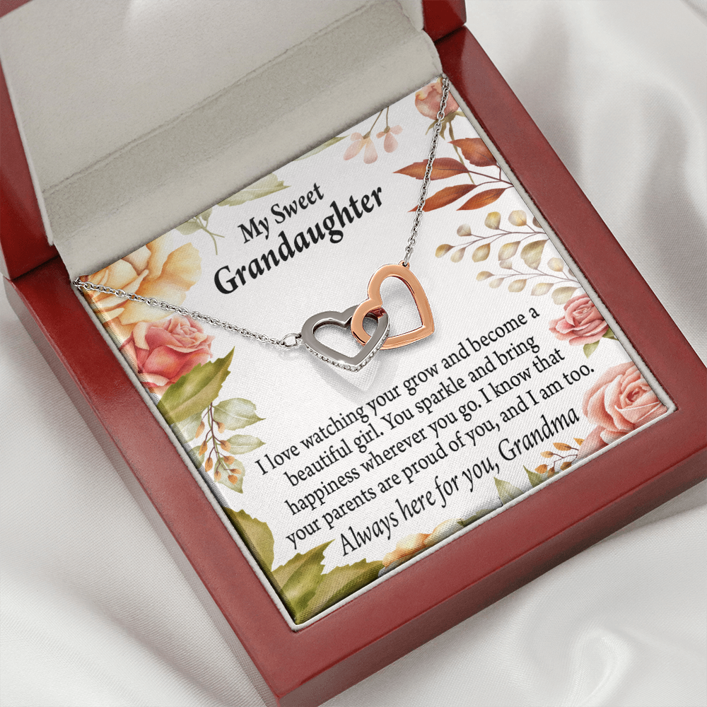 To Granddaughter We're Proud of You Granddaughter Necklace Inseparable Necklace-Express Your Love Gifts