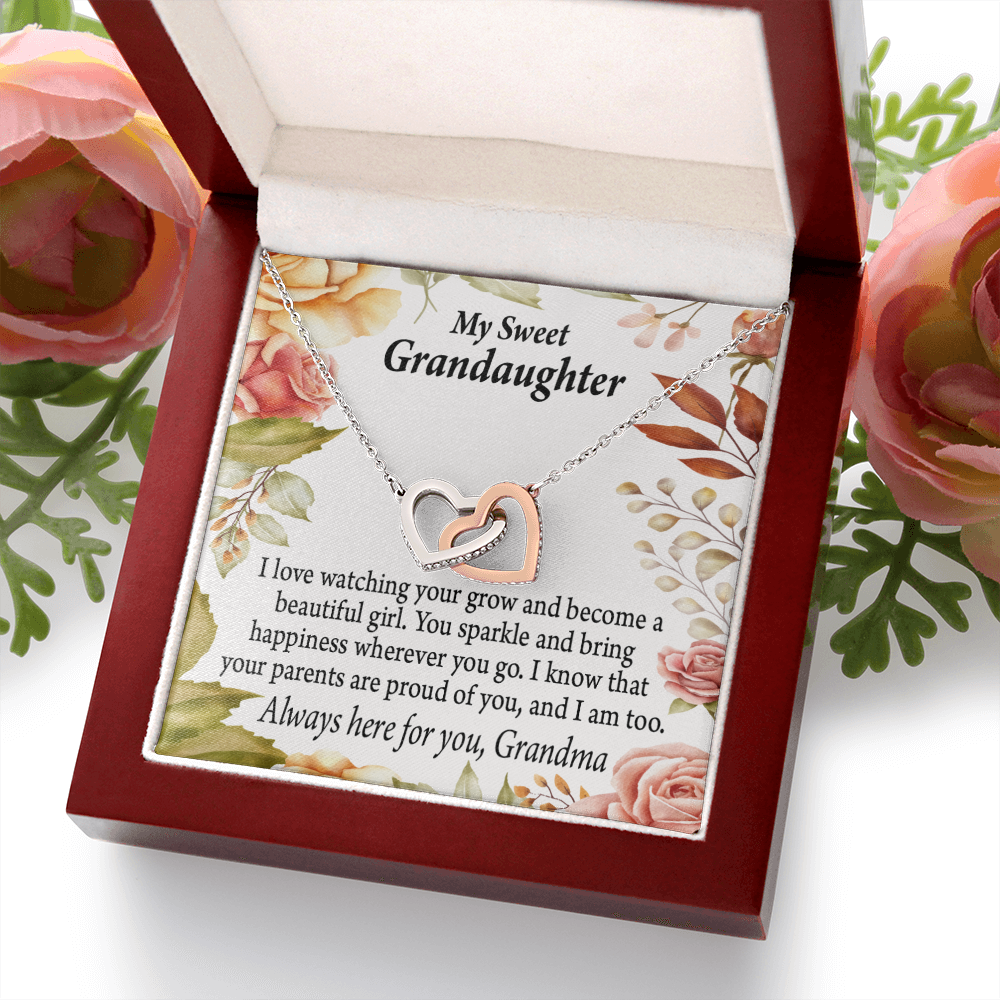 To Granddaughter We're Proud of You Granddaughter Necklace Inseparable Necklace-Express Your Love Gifts