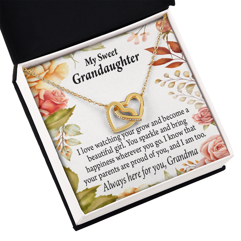 To Granddaughter We're Proud of You Granddaughter Necklace Inseparable Necklace-Express Your Love Gifts
