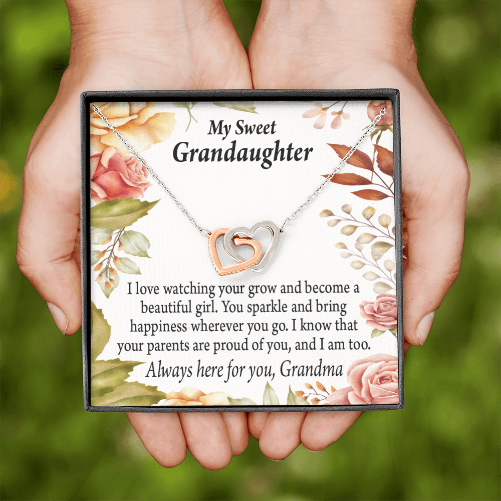 To Granddaughter We're Proud of You Granddaughter Necklace Inseparable Necklace-Express Your Love Gifts