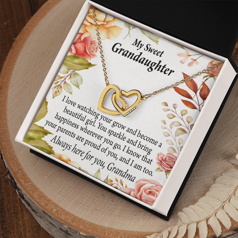 To Granddaughter We're Proud of You Granddaughter Necklace Inseparable Necklace-Express Your Love Gifts