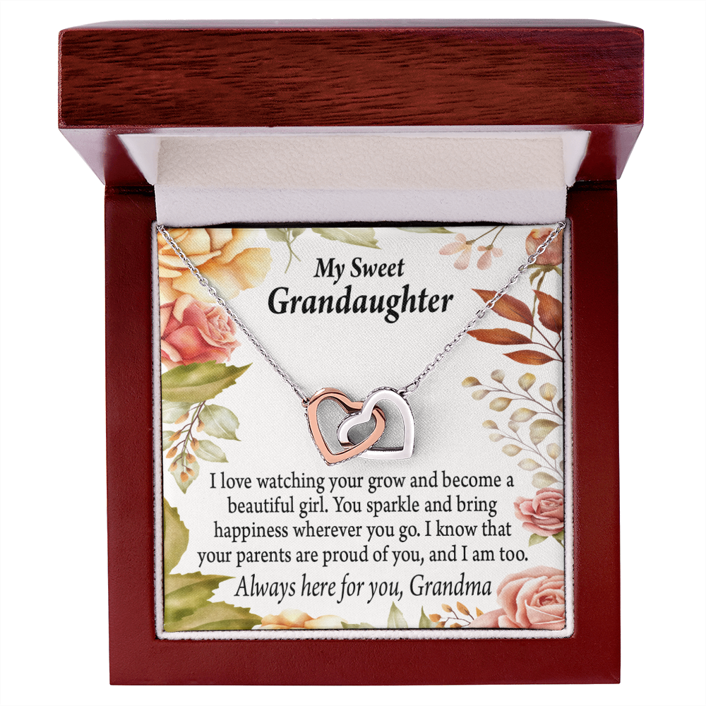 To Granddaughter We're Proud of You Granddaughter Necklace Inseparable Necklace-Express Your Love Gifts