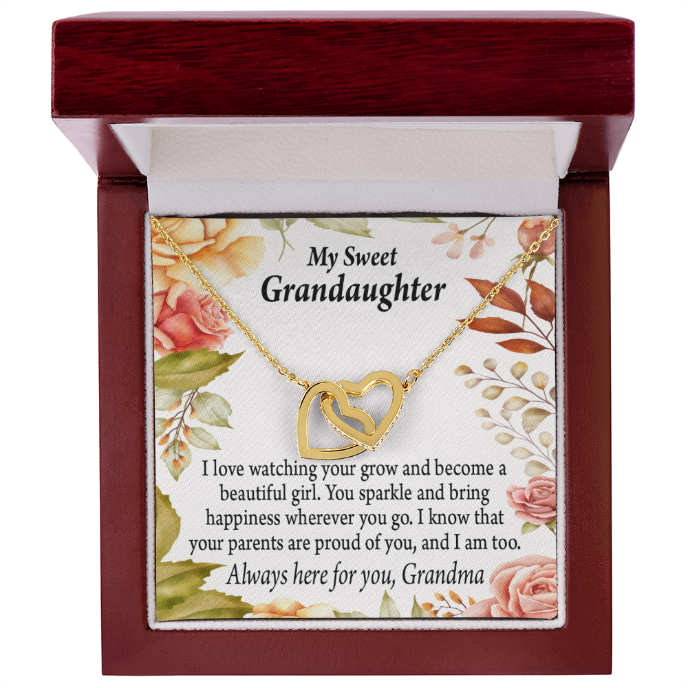 To Granddaughter We're Proud of You Granddaughter Necklace Inseparable Necklace-Express Your Love Gifts