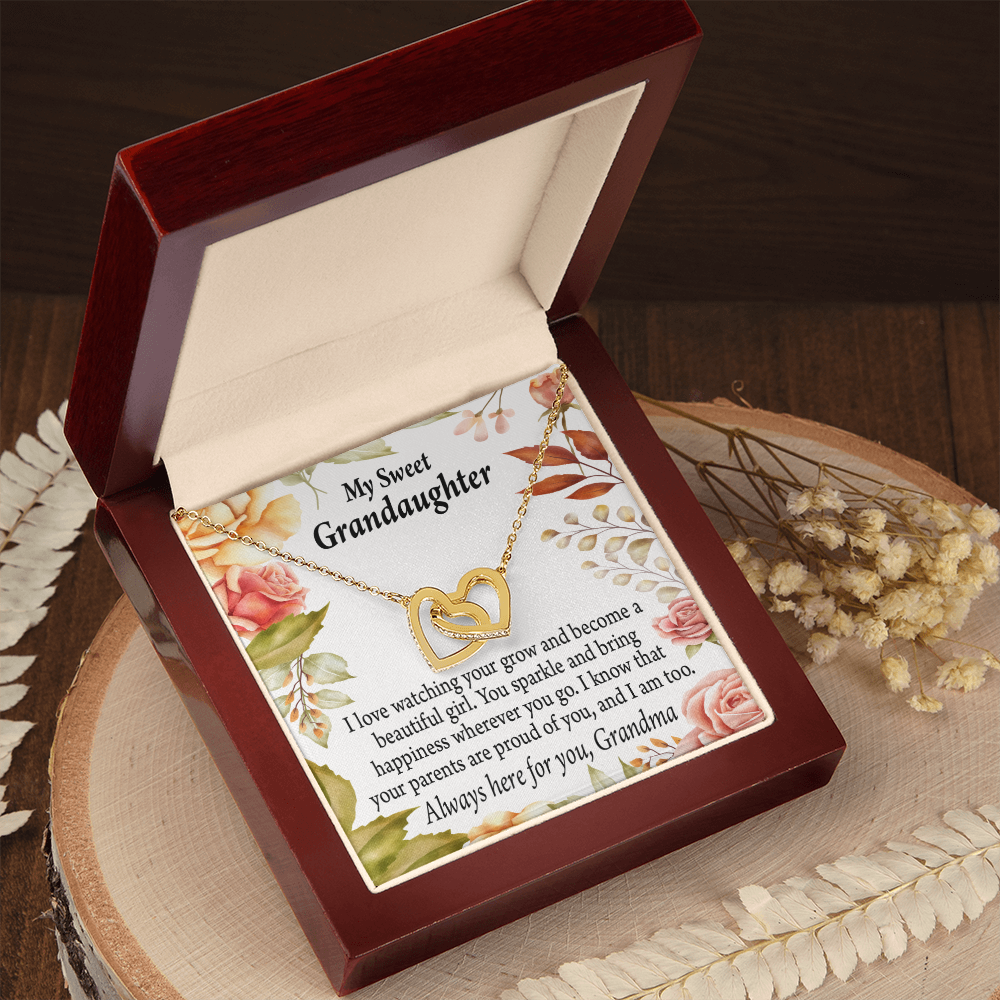 To Granddaughter We're Proud of You Granddaughter Necklace Inseparable Necklace-Express Your Love Gifts