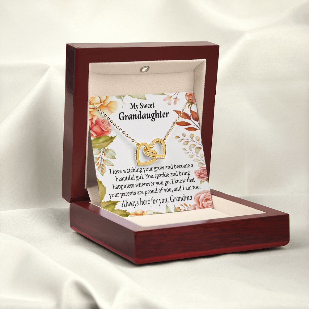 To Granddaughter We're Proud of You Granddaughter Necklace Inseparable Necklace-Express Your Love Gifts